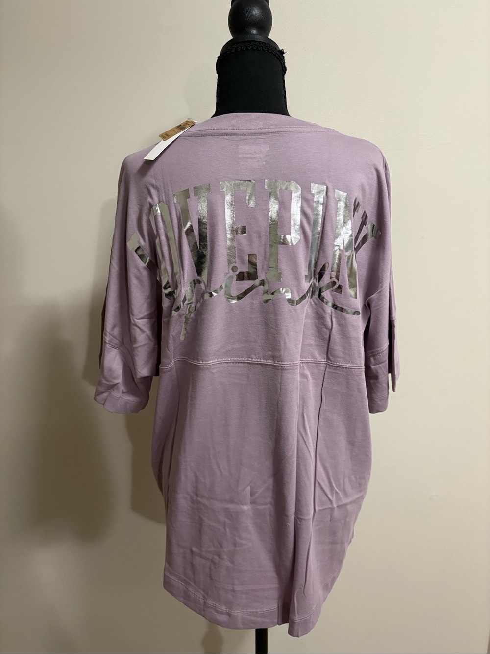 Victoria’s Secret PINK Oversized Lavender Graphic Back Women's Top